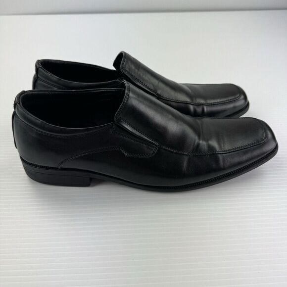 Perry Ellis Portfolio Men’s Size 12 Kent Wide Black Slip On Loafers Dress Shoes - Picture 6 of 10